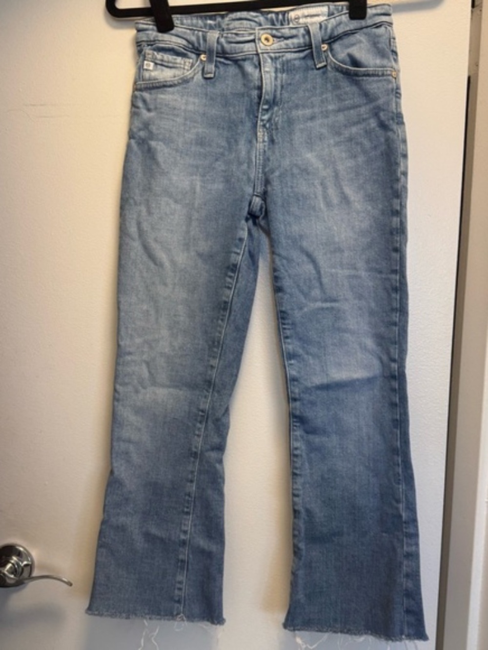 Ag angel low rise boot jean